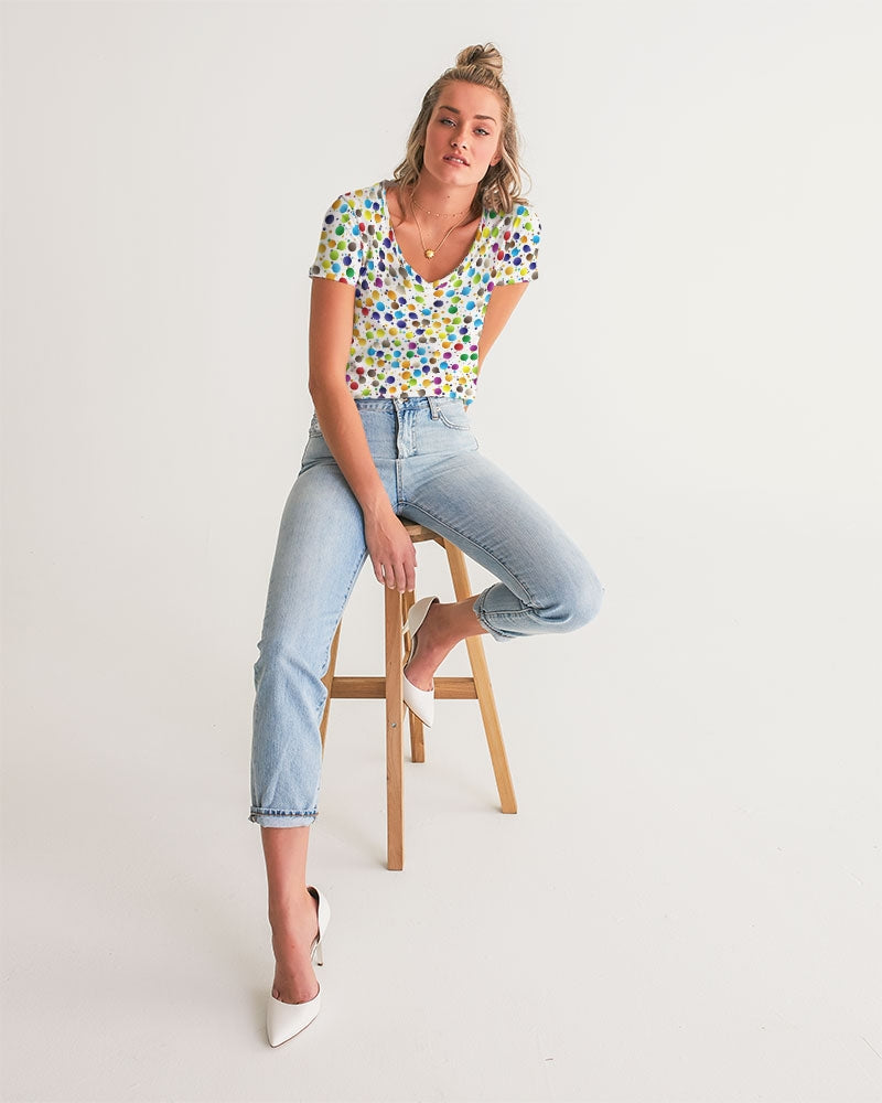Happiness Women's V-Neck Tee