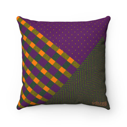 Metro Party Faux Suede Square Pillow
