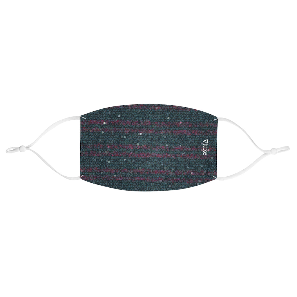 Cells Blue Double Layer Fabric Face Mask from Vluxe by Lucky Nahum