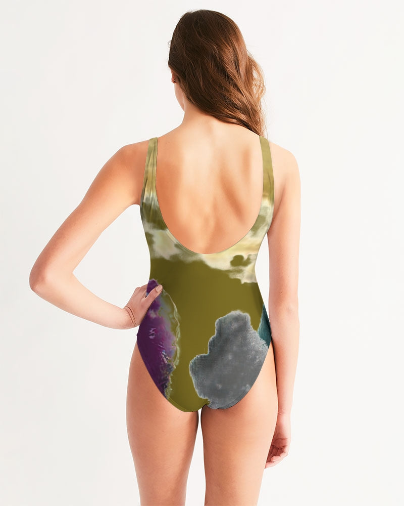 Splash Olive Women's One-Piece Swimsuit | Always Get Lucky