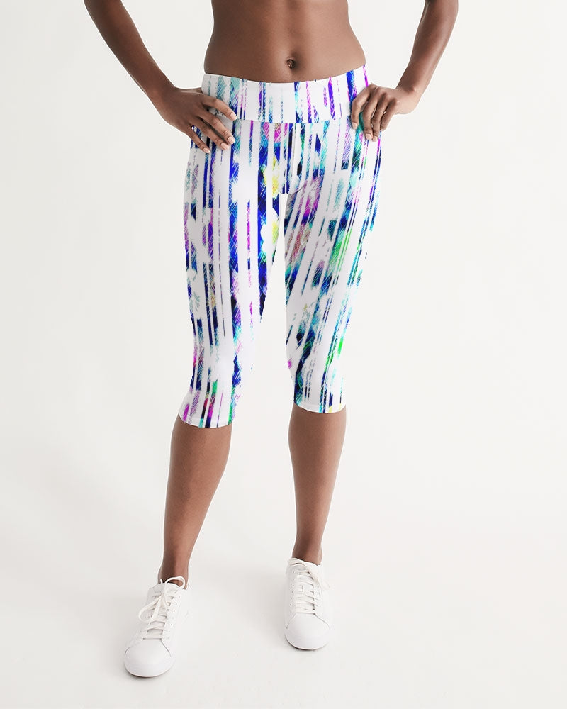 Blur The Lines Women's Mid-Rise Capri