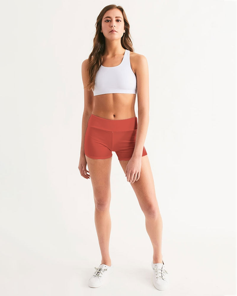 Signature Lucky Lime Paprika Women's Mid-Rise Yoga Shorts