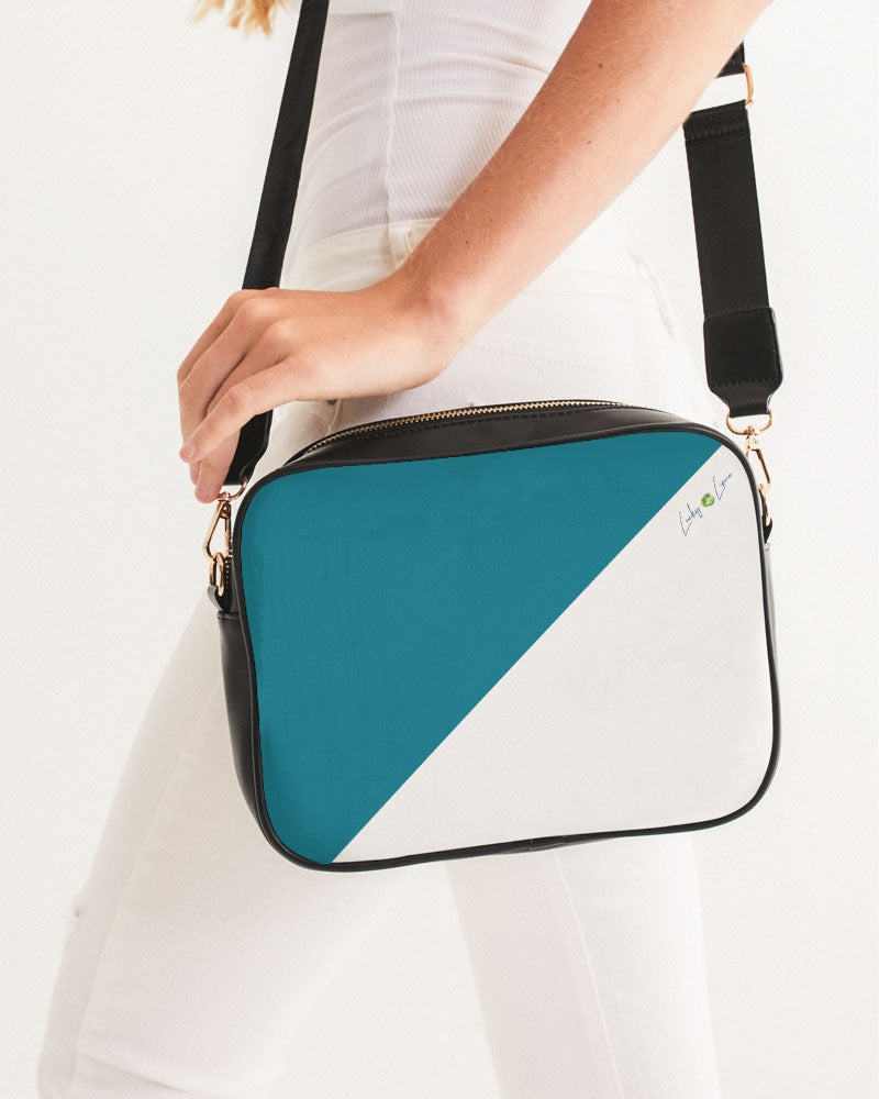 Blocks Sea Shore Blue Crossbody Bag