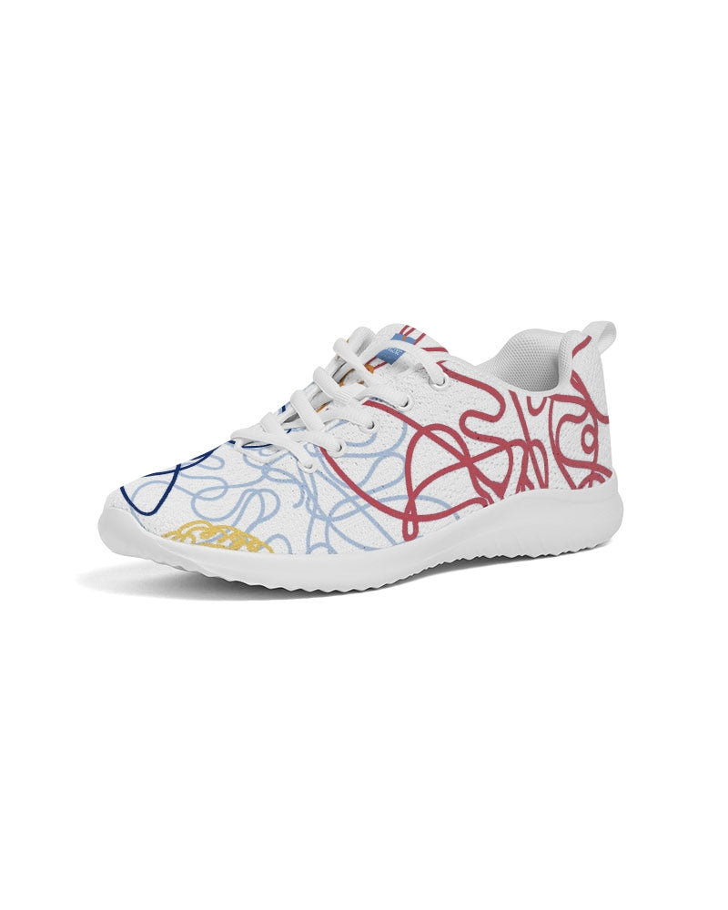 Lucky Scribble White Men's Athletic Shoe