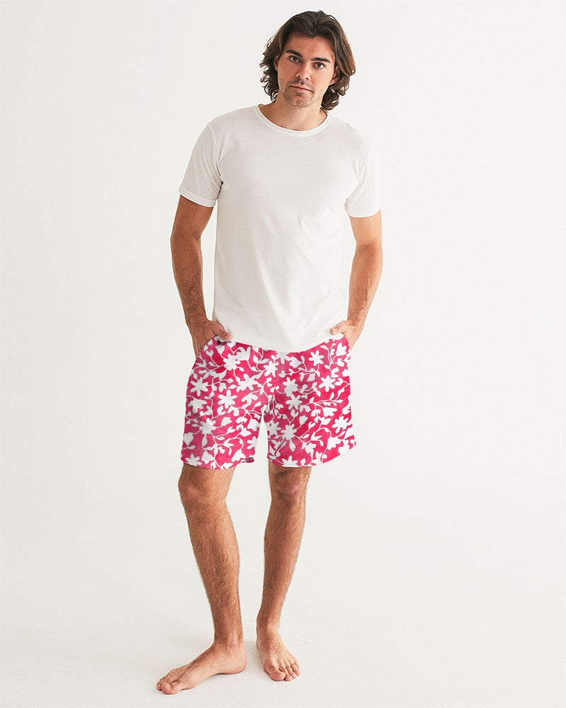 Camo Flower Flame Men's Swim Trunk