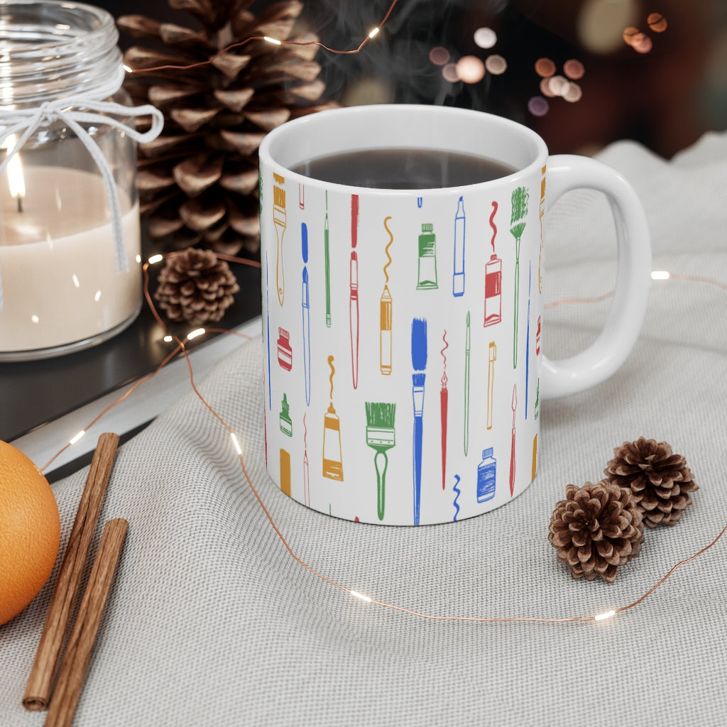 Paint Brush Mug 11oz