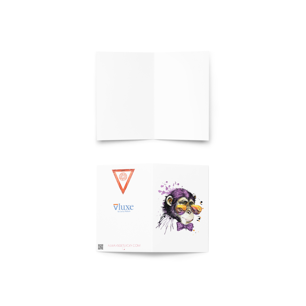 Elton Chimp Greeting Card