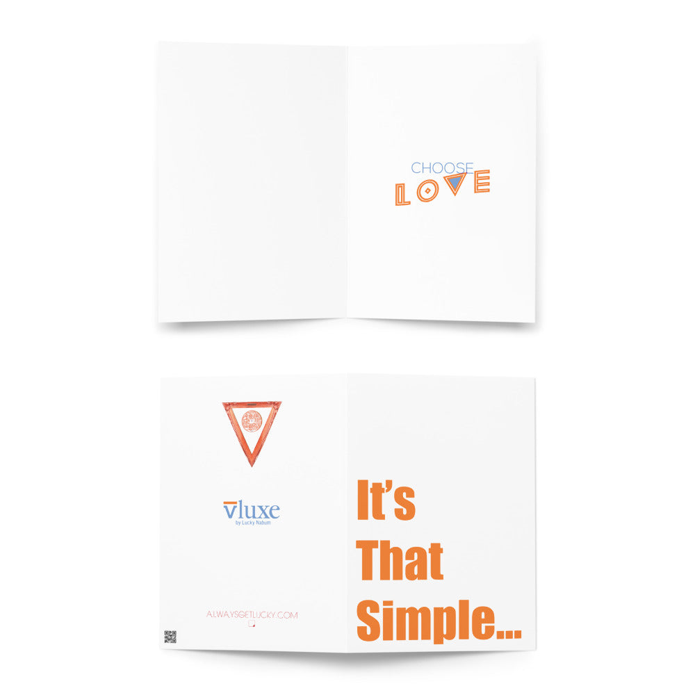 Choose Love Greeting Card