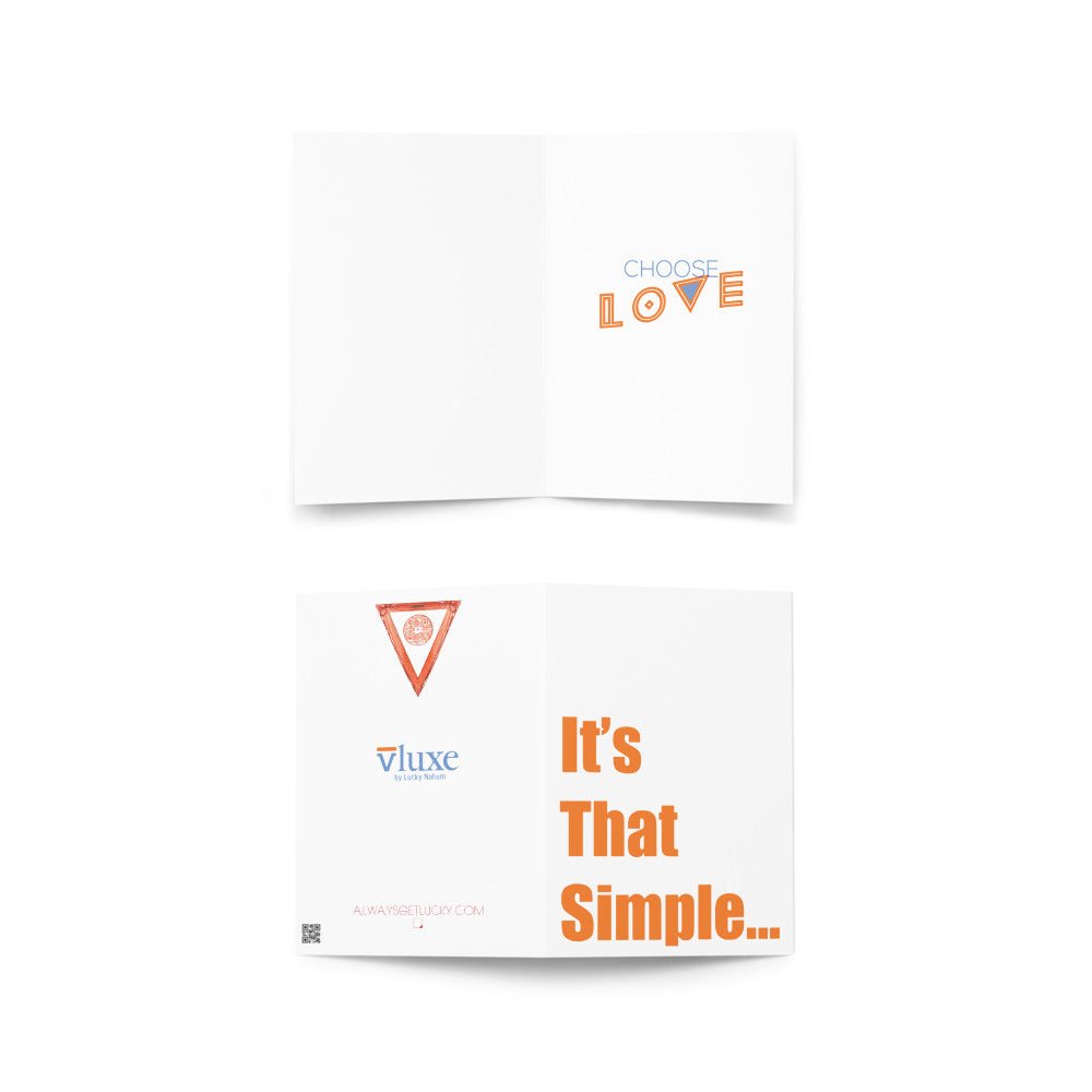 Choose Love Greeting Card