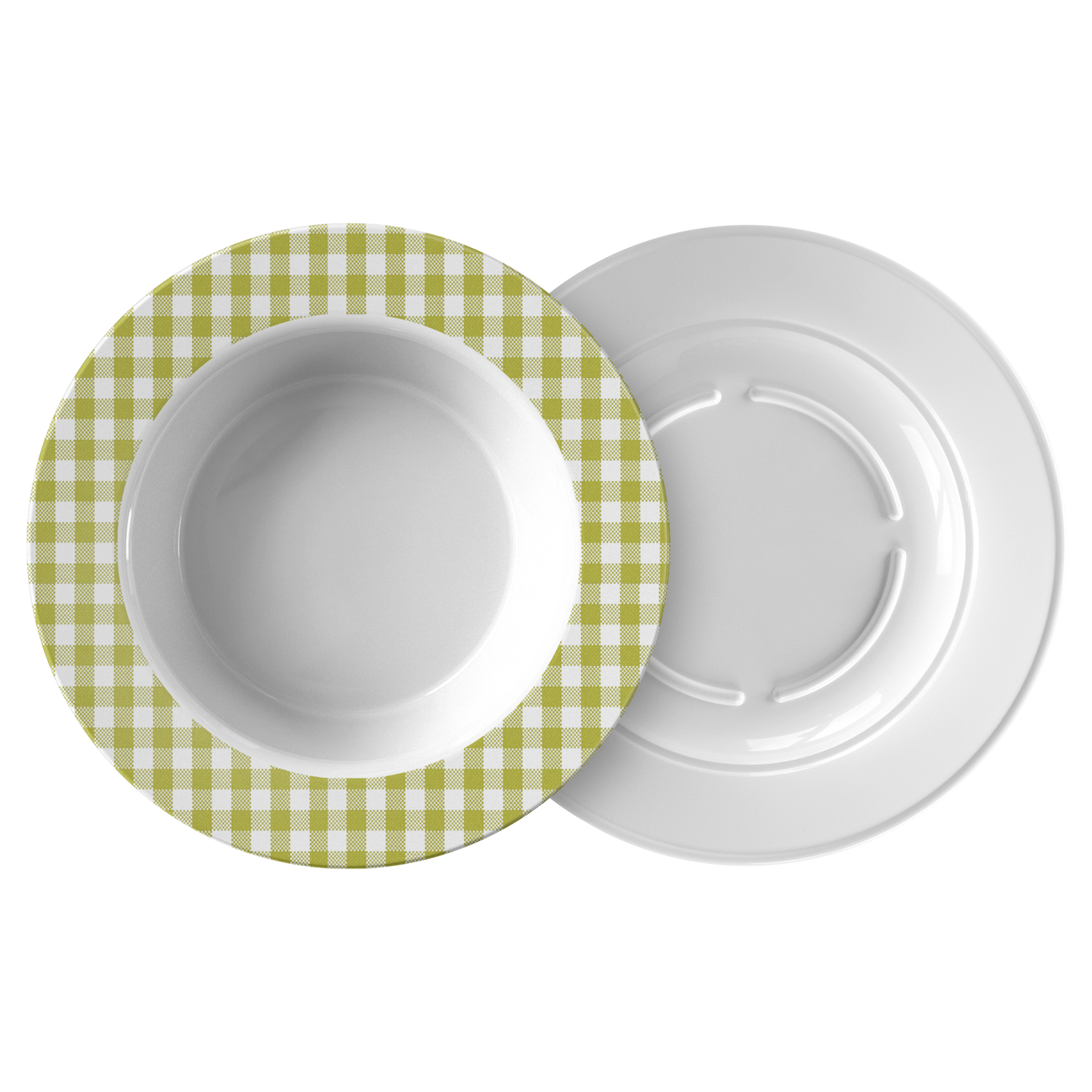 Sartorially Checked Lime Bowl