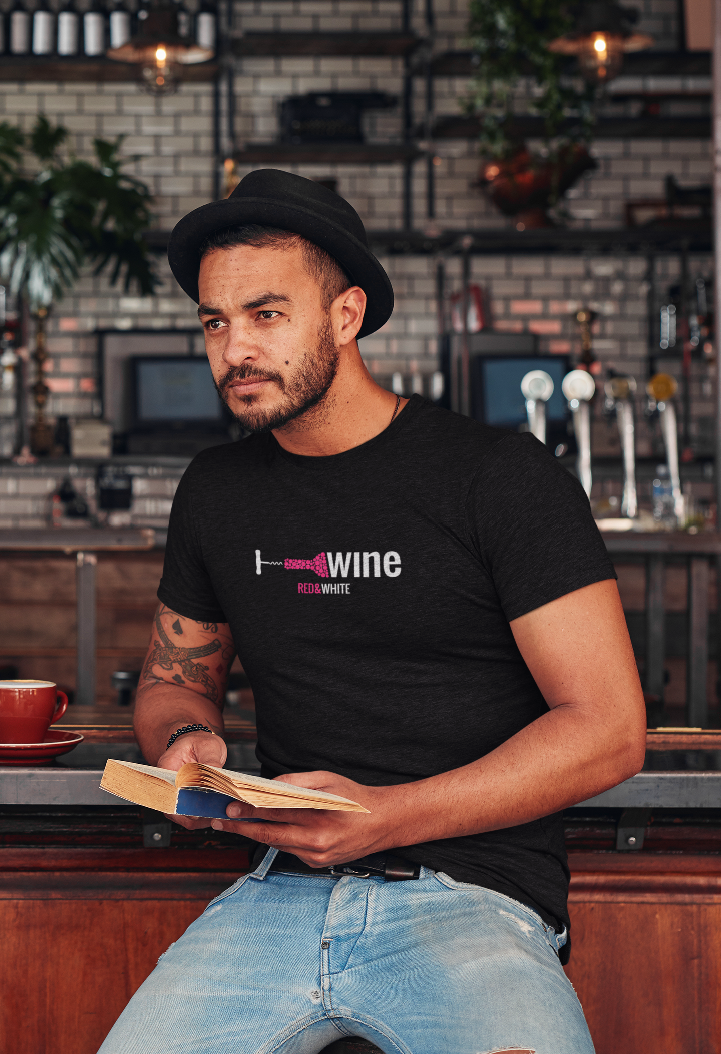 Red & White Short-Sleeve Unisex T-Shirt
