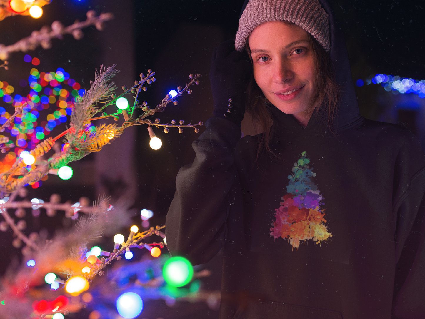 Christmas Tree Unisex Hoodie from Vluxe by Lucky Nahum