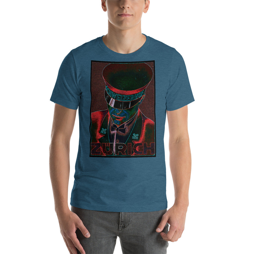 Zurich Neon Short-Sleeve Unisex Tee Crew Neck