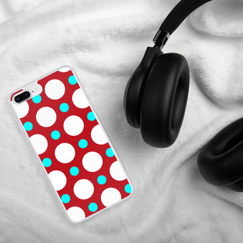 DaDOT .003 iPhone Case Red/Acqua