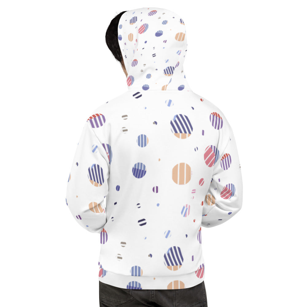 Striped Planets Unisex Hoodie