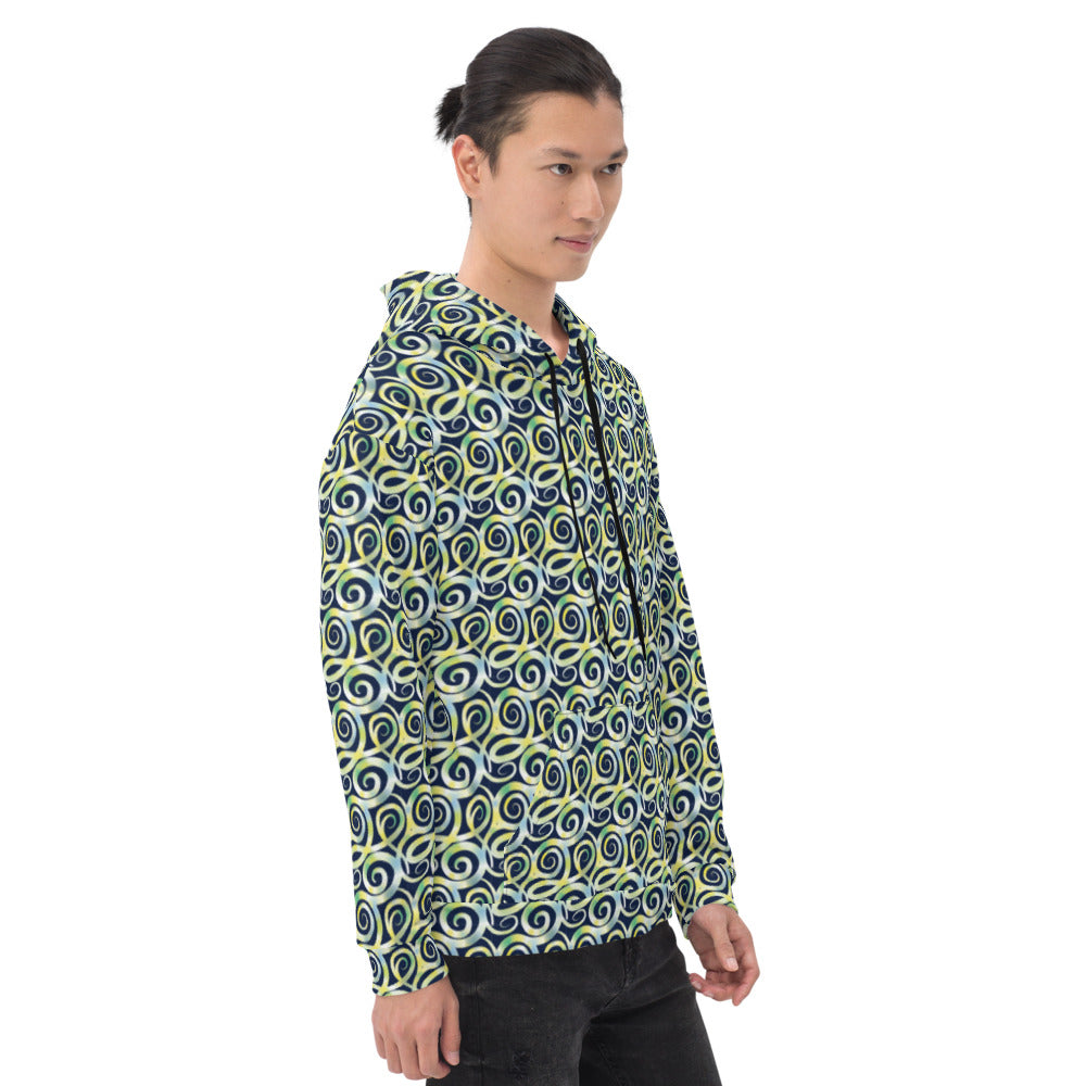 Ribbons Black Unisex Hoodie from Vluxe by Lucky Nahum