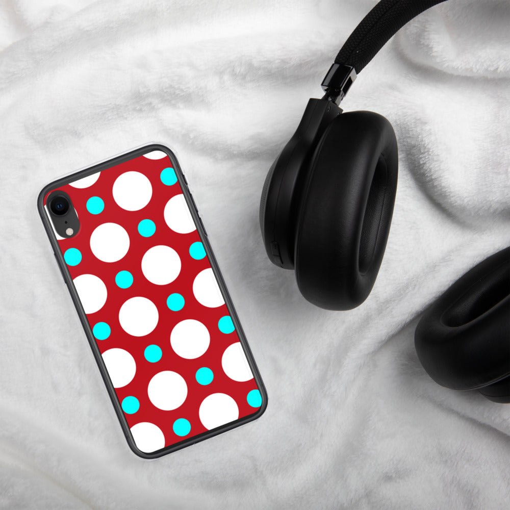DaDOT .003 iPhone Case Red/Acqua
