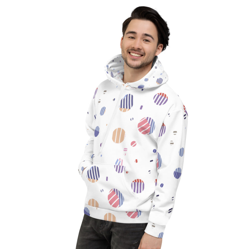 Striped Planets Unisex Hoodie