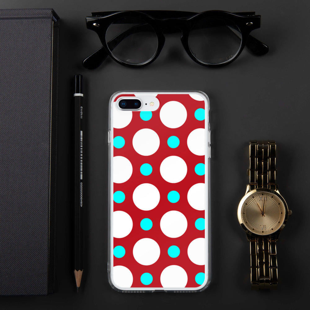 DaDOT .003 iPhone Case Red/Acqua