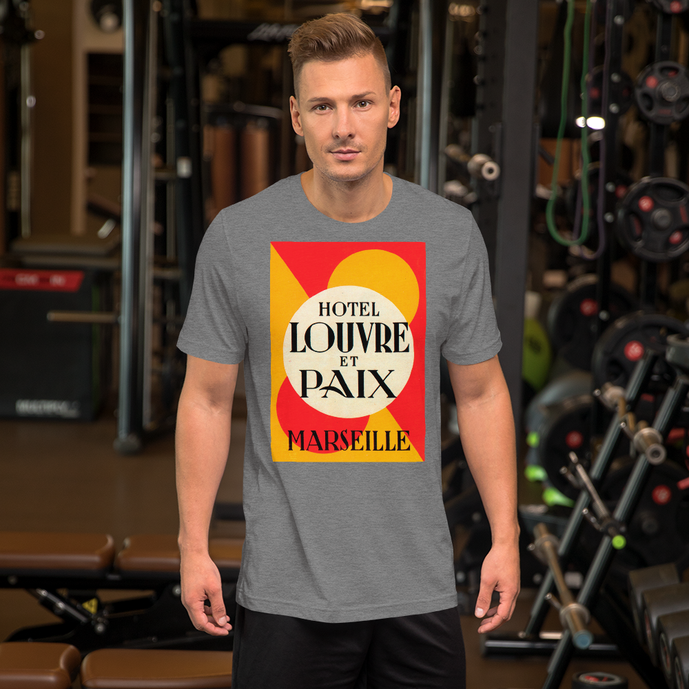 France Short-Sleeve Unisex Tee Crew Neck
