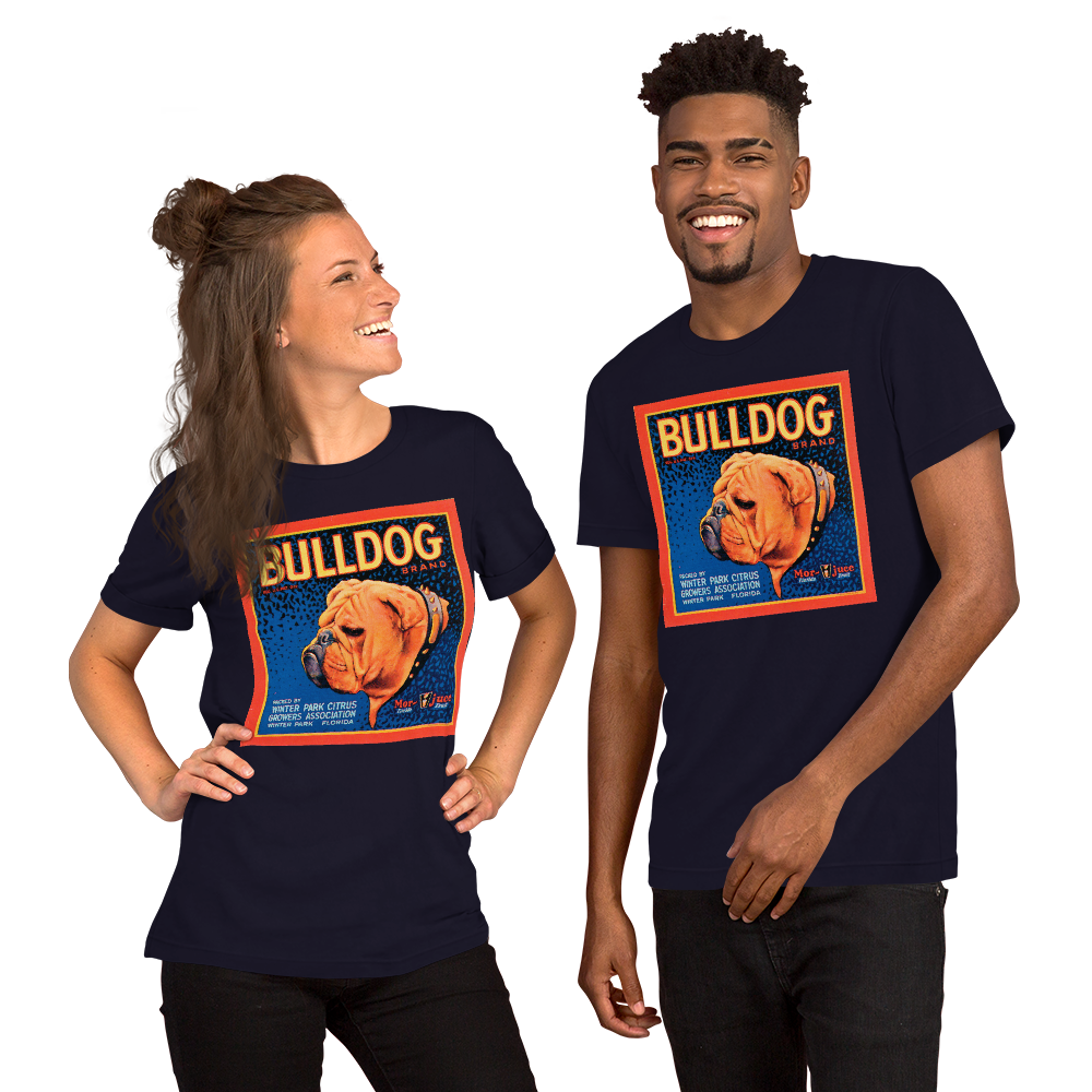 Bulldog Short-Sleeve Unisex Tee Crew Neck