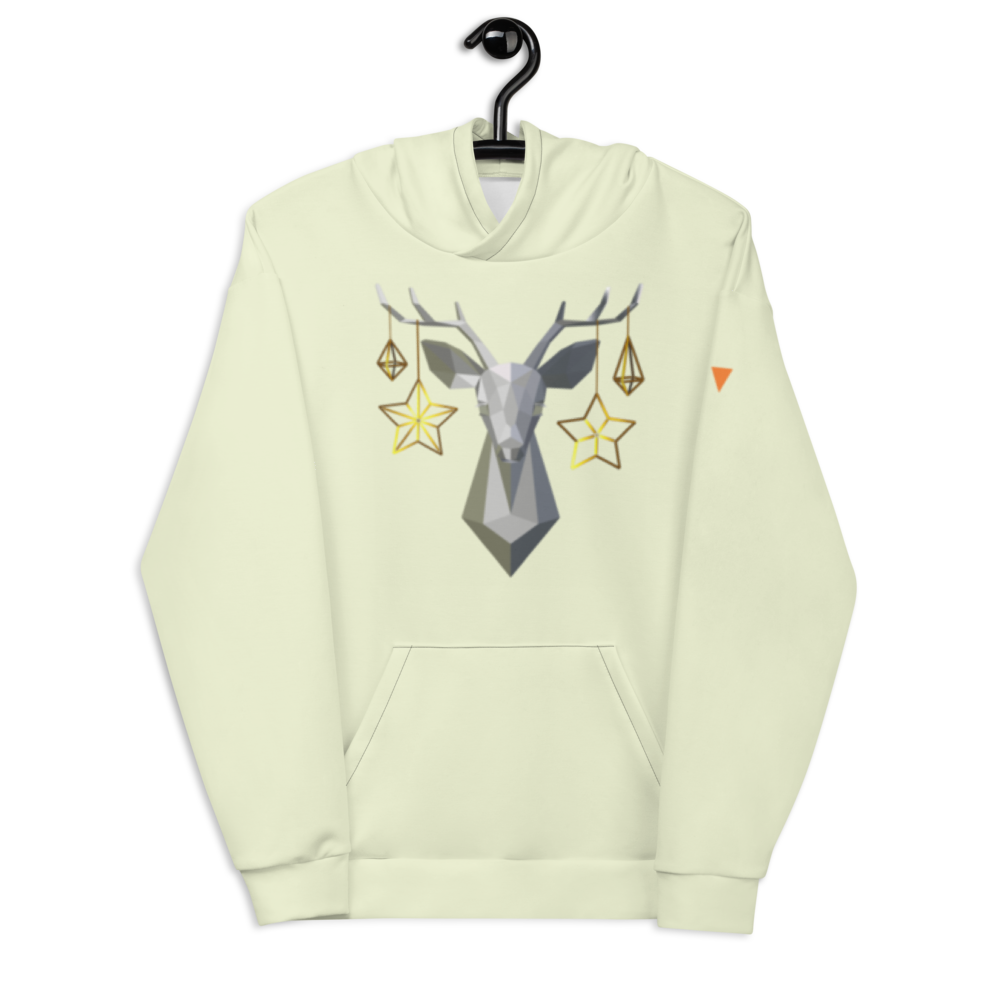 Reindeer Winter White Unisex Hoodie from Vluxe by Lucky Nahum