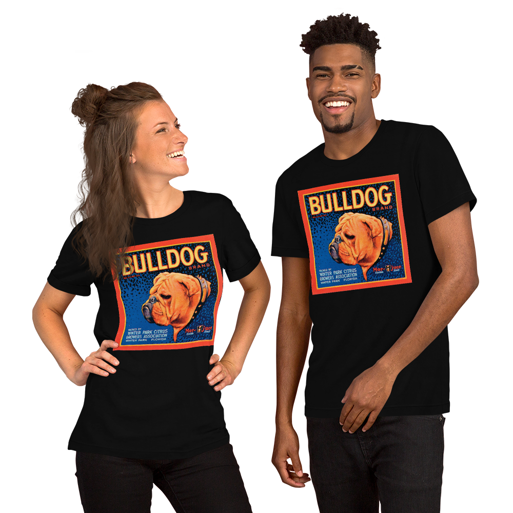 Bulldog Short-Sleeve Unisex Tee Crew Neck