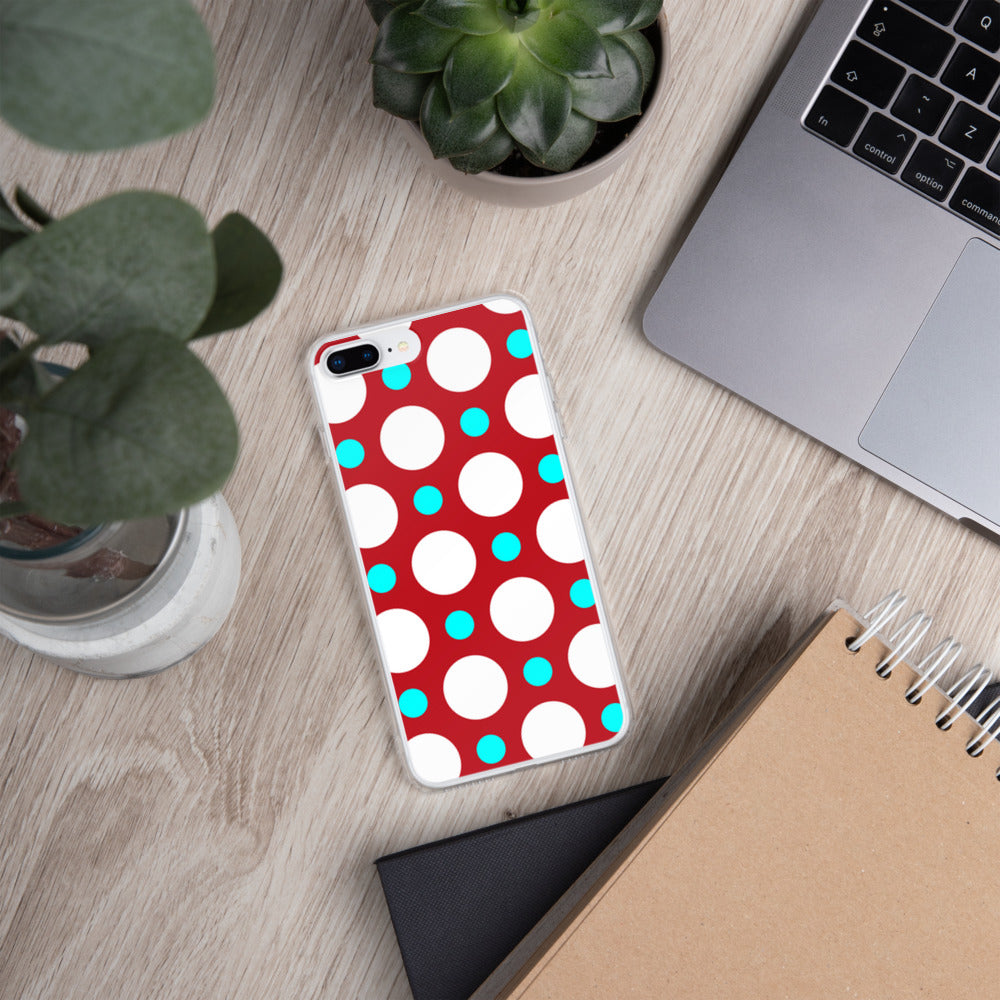 DaDOT .003 iPhone Case Red/Acqua