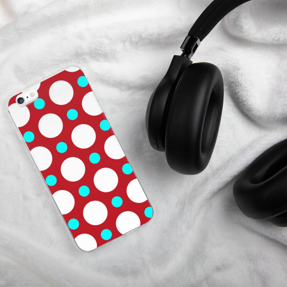 DaDOT .003 iPhone Case Red/Acqua
