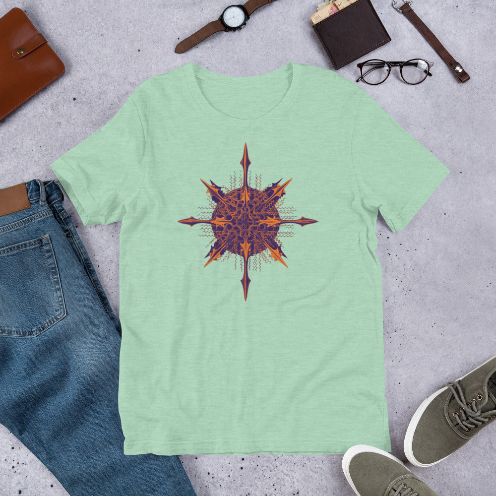 Prague Sunset Short-Sleeve Unisex Tee Crew Neck