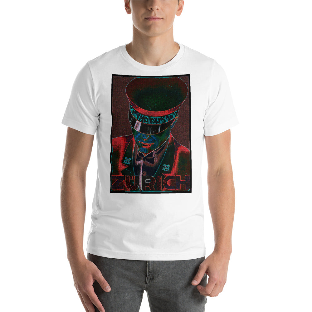 Zurich Neon Short-Sleeve Unisex Tee Crew Neck