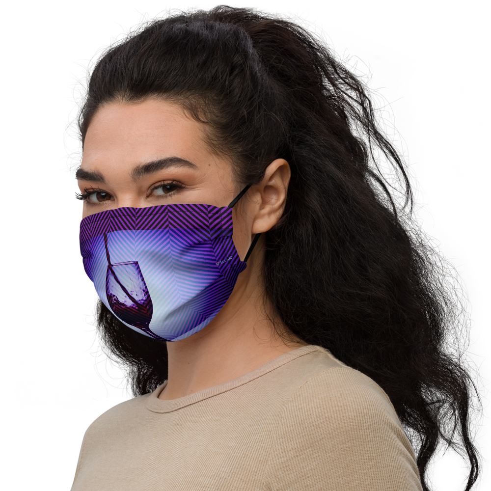 Vino Purple Filtered Face Mask from Vluxe by Lucky Nahum
