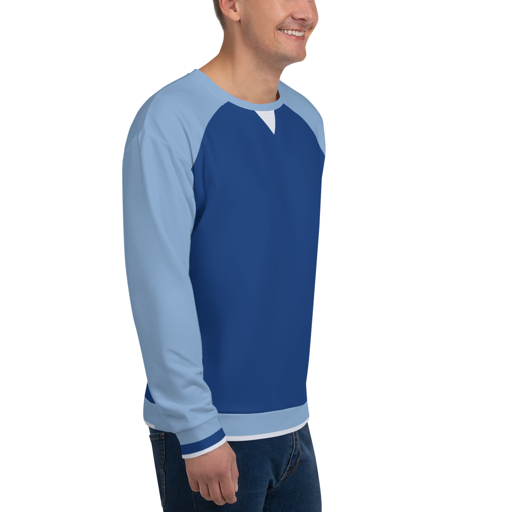 Raglan Sleeve Sky/Sea/Cloud Unisex Sweatshirt