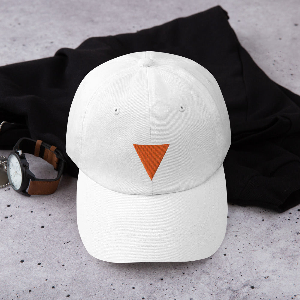 Classic Orange V Hat from Vluxe by Lucky Nahum