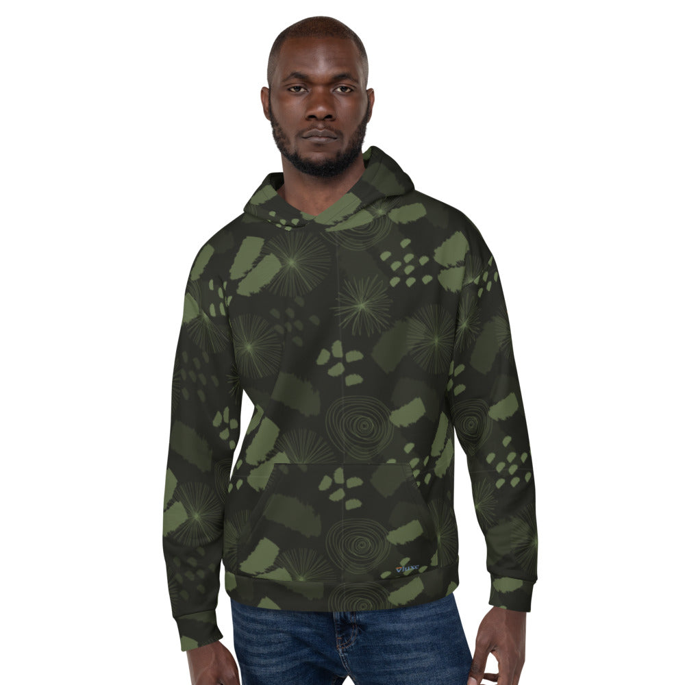 Lucky Camo Olive Unisex Hoodie from Vluxe by Lucky Nahum