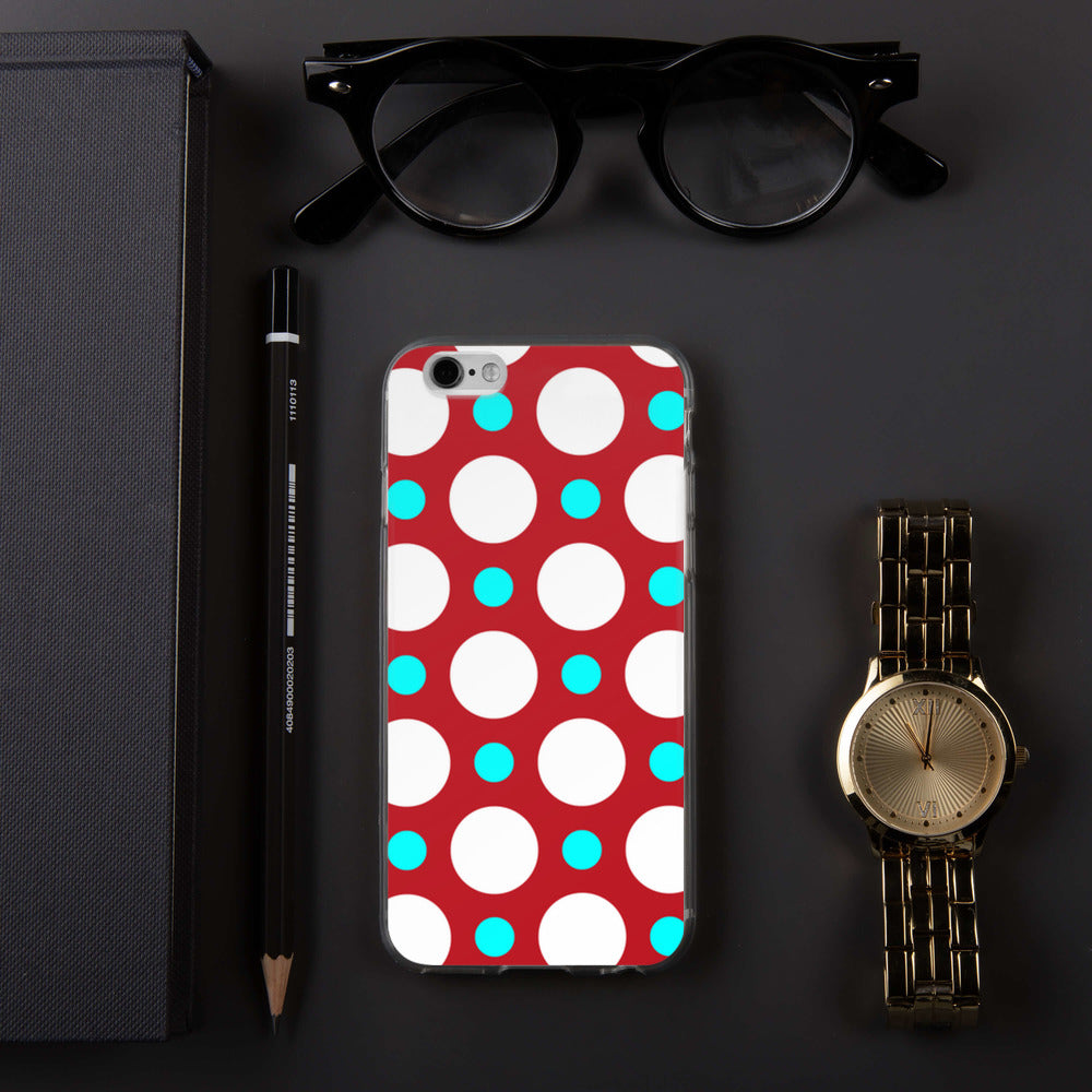 DaDOT .003 iPhone Case Red/Acqua