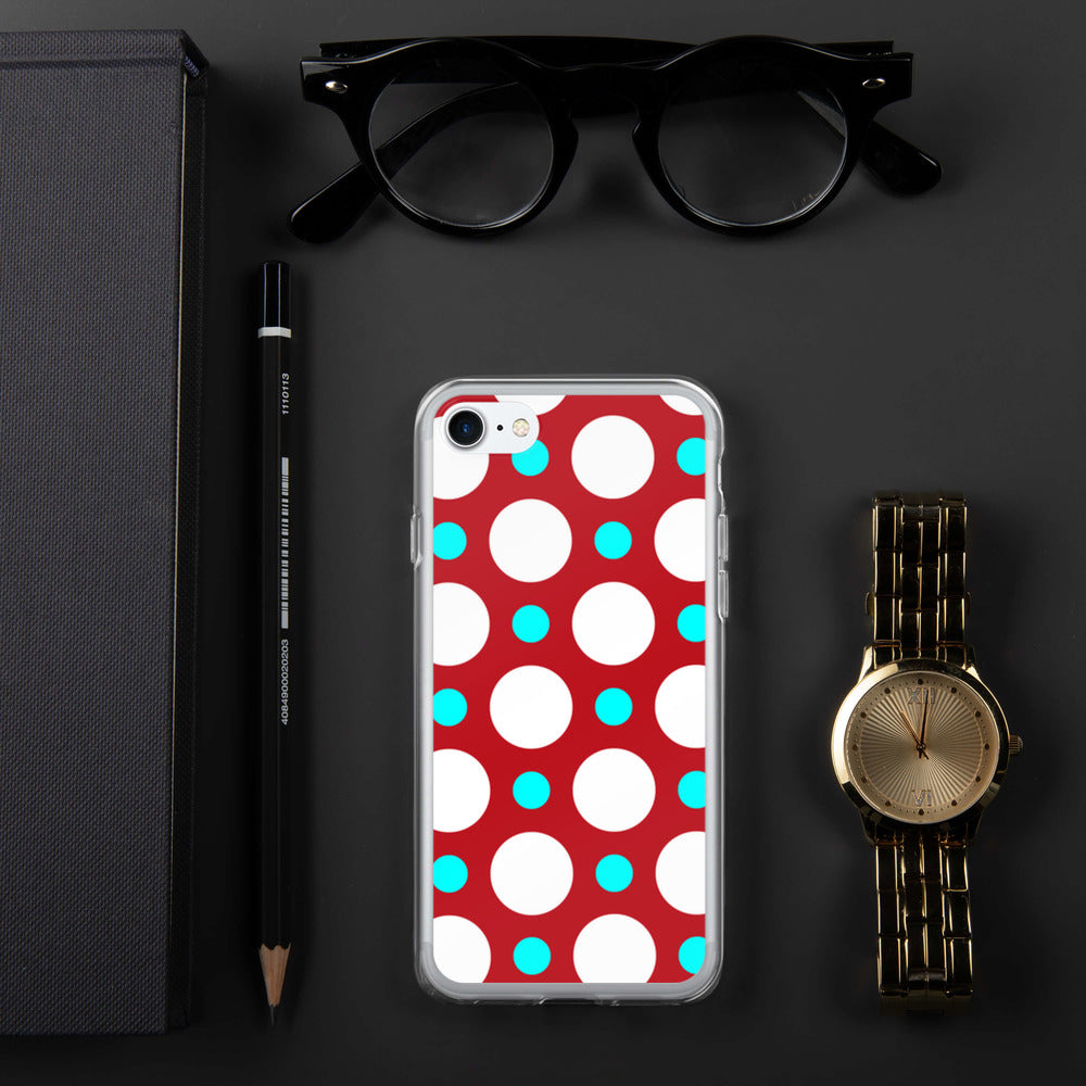 DaDOT .003 iPhone Case Red/Acqua