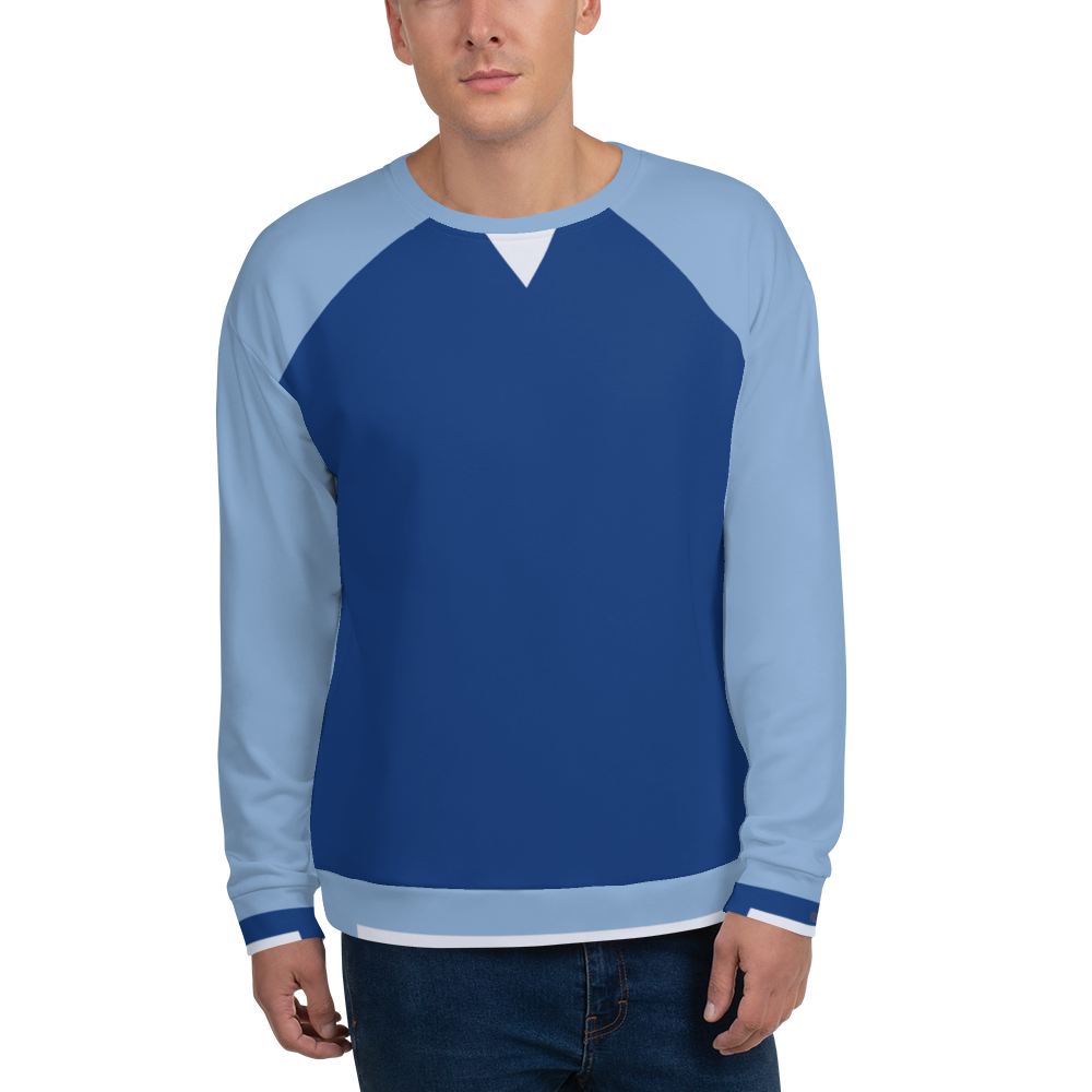 Raglan Sleeve Sky/Sea/Cloud Unisex Sweatshirt