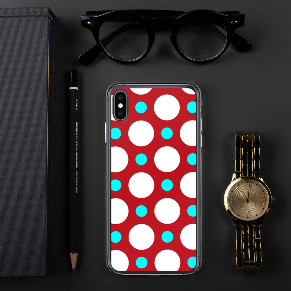 DaDOT .003 iPhone Case Red/Acqua