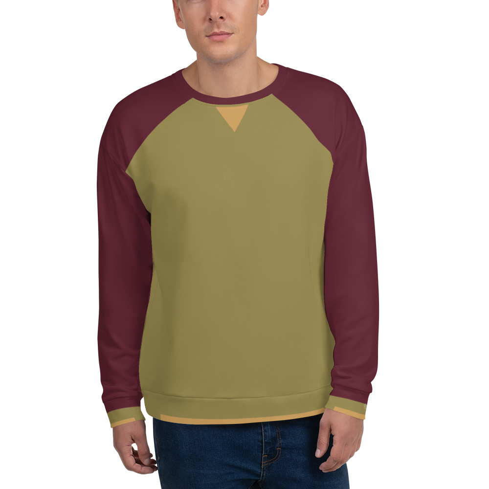 Raglan Sleeve Plum/Khaki/Honey Unisex Sweatshirt