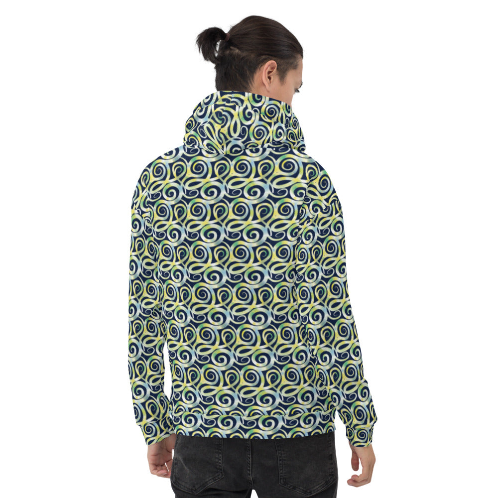 Ribbons Black Unisex Hoodie from Vluxe by Lucky Nahum