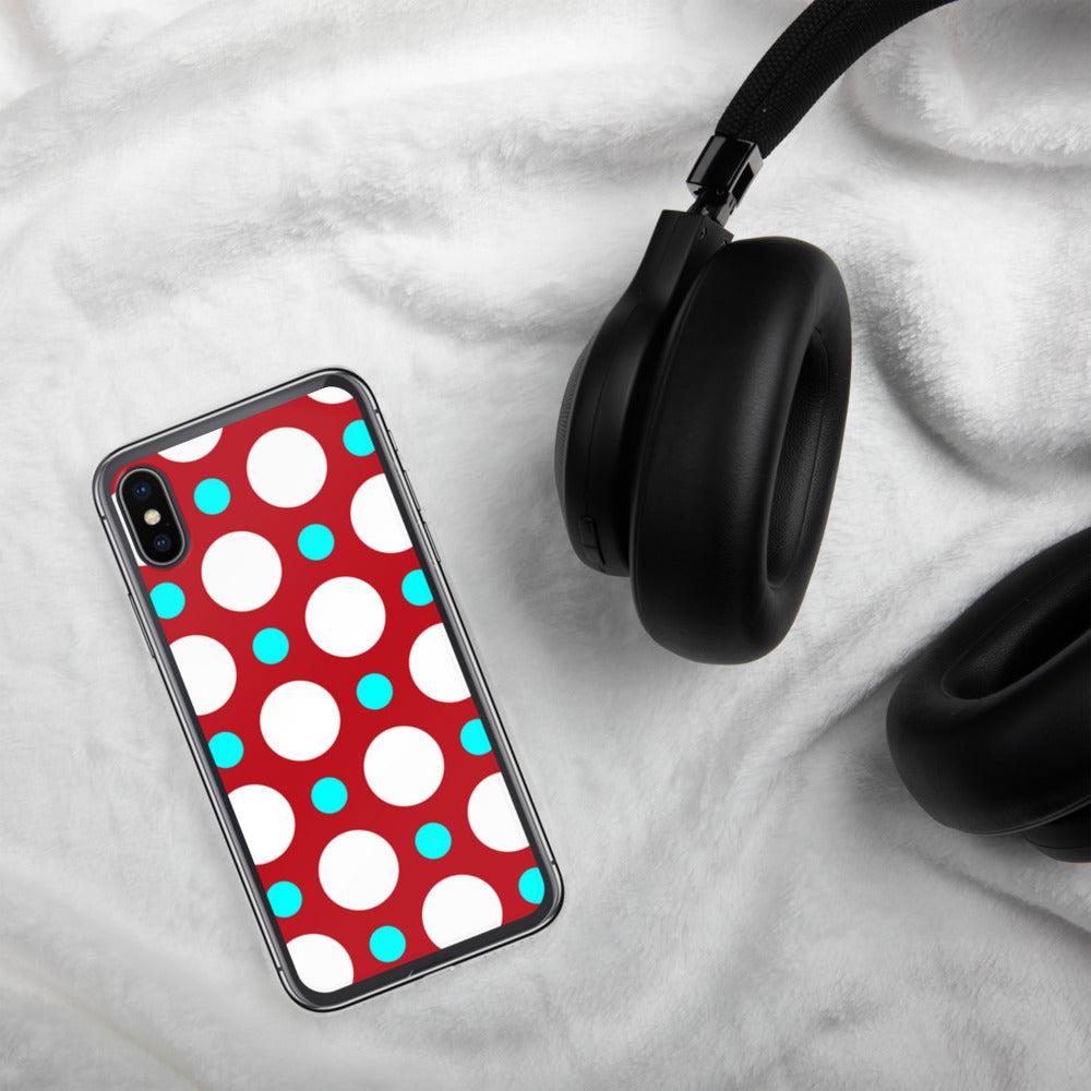 DaDOT .003 iPhone Case Red/Acqua