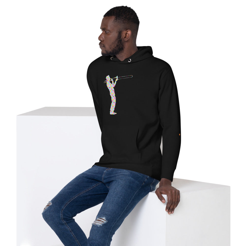 Trombone Unisex Hoodie | Always Get Lucky