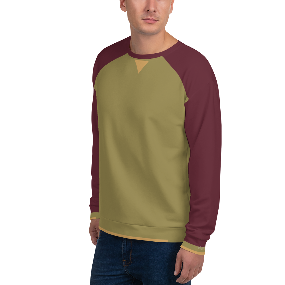 Raglan Sleeve Plum/Khaki/Honey Unisex Sweatshirt