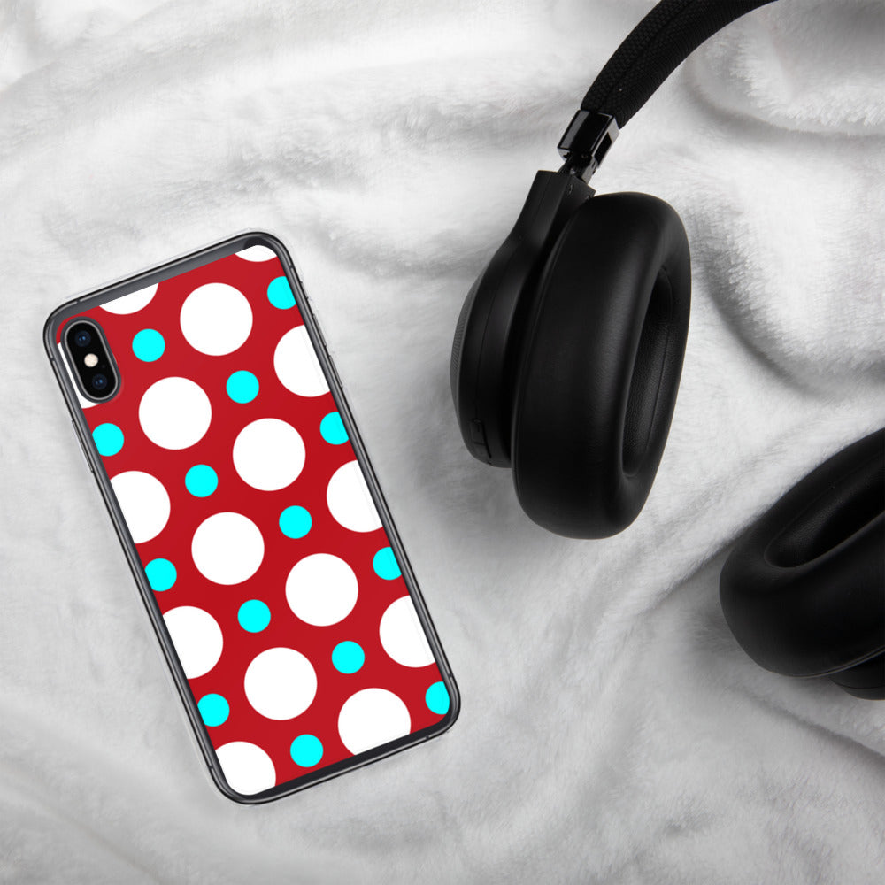 DaDOT .003 iPhone Case Red/Acqua