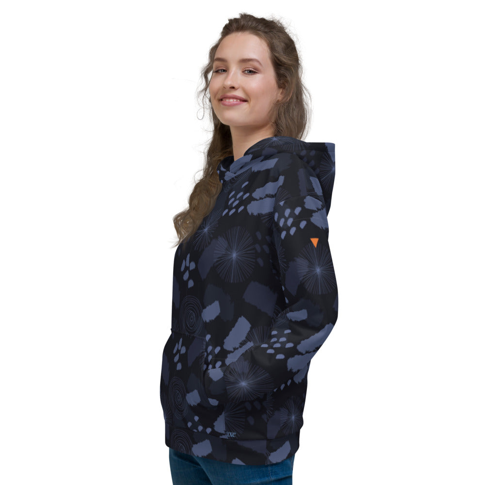 Lucky Camo Blues Unisex Hoodie from Vluxe by Lucky Nahum
