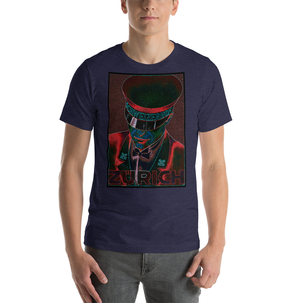 Zurich Neon Short-Sleeve Unisex Tee Crew Neck