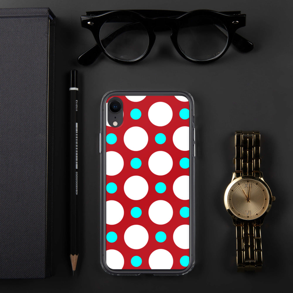 DaDOT .003 iPhone Case Red/Acqua