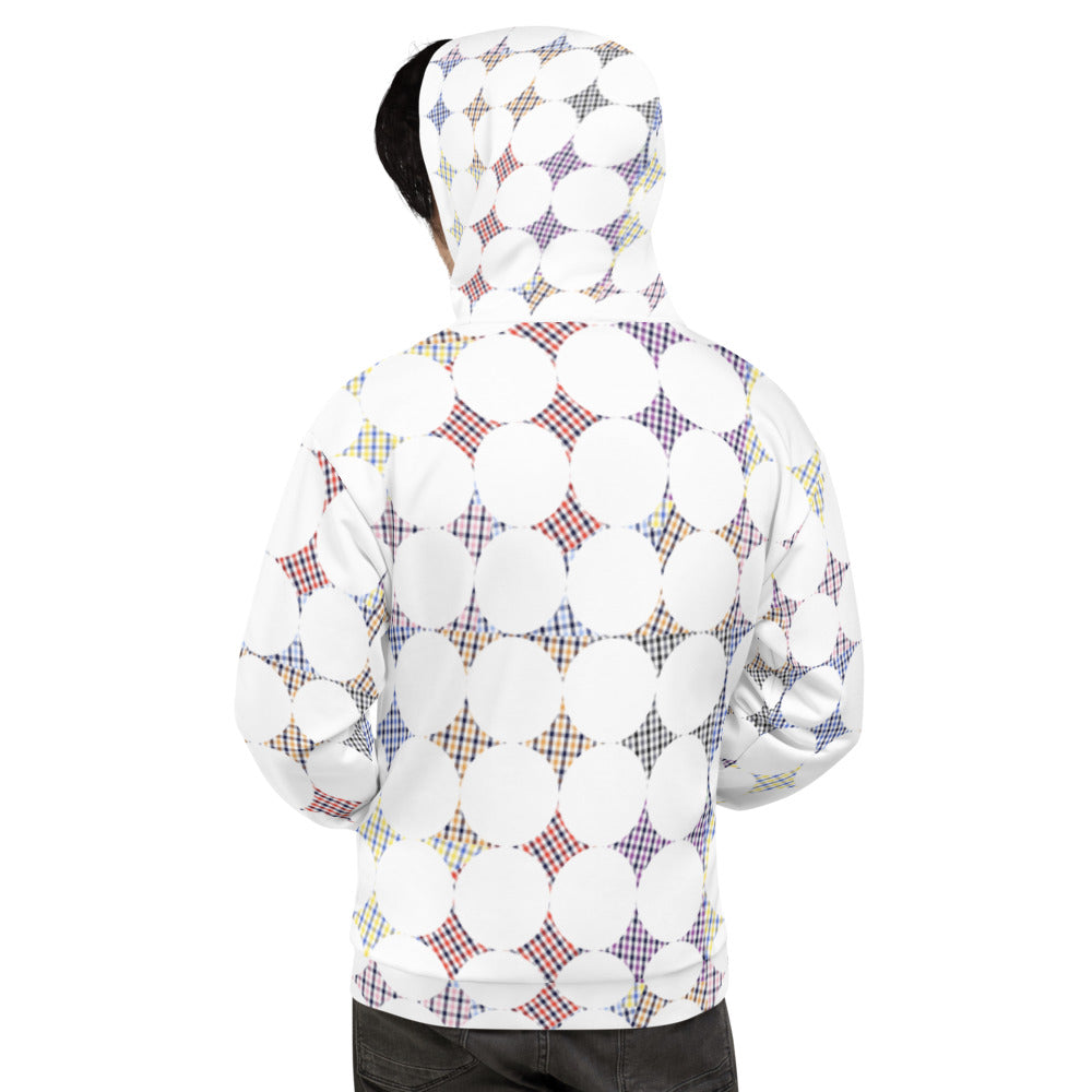 Checked Stars Unisex Hoodie