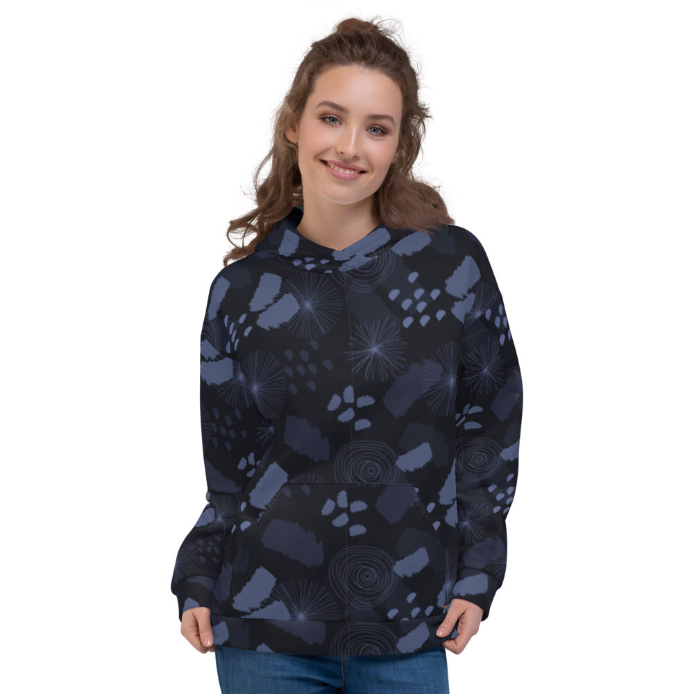 Lucky Camo Blues Unisex Hoodie from Vluxe by Lucky Nahum
